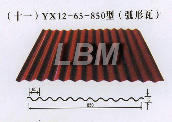 YX - 12 - 65 - 850 기계 plc 체계 자동적인 유형을 형성하는 새로운 물결 모양 지붕 장 목록